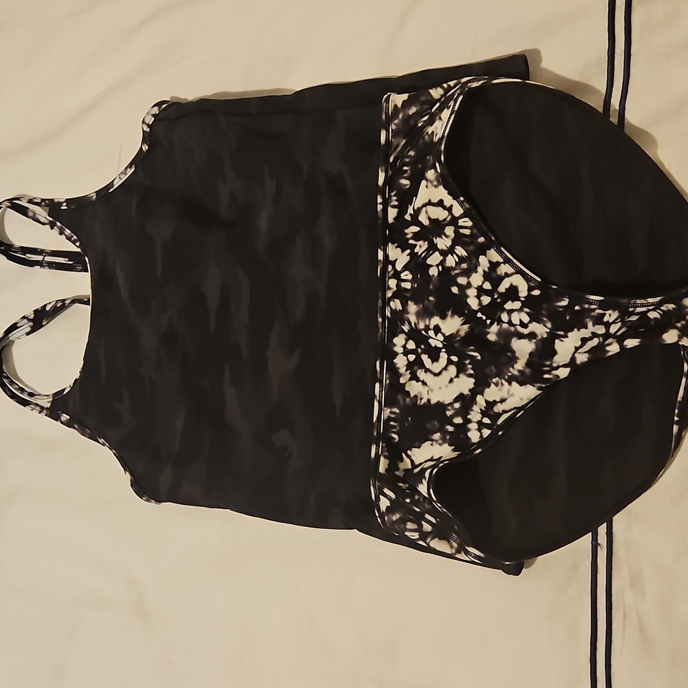Athleta Girl Camo Tankini Reversible Bikini - Picture 6 of 6